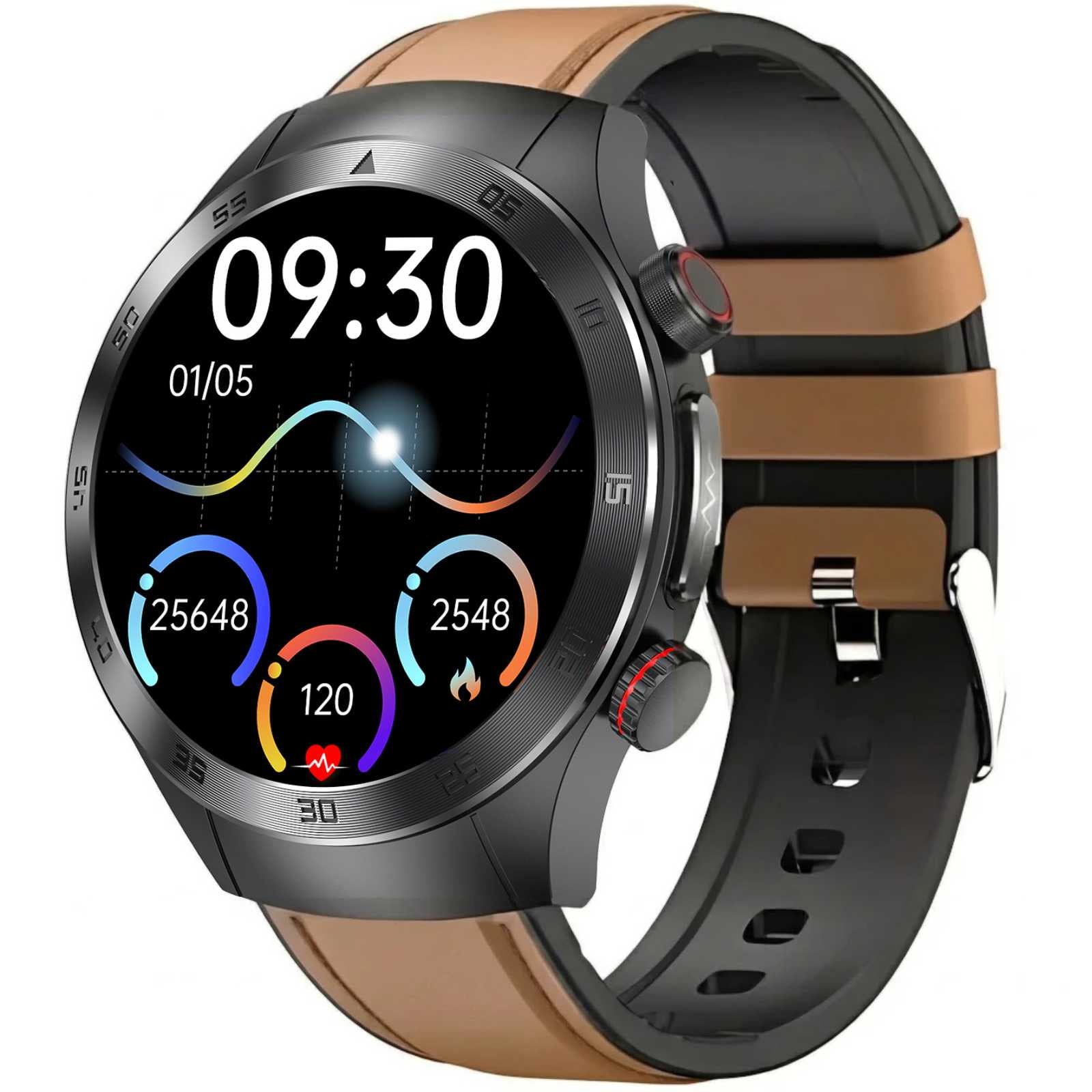 SANOTRAK Agent - Smartwatch Masurare Glicemie fără înțepătură, EKG și